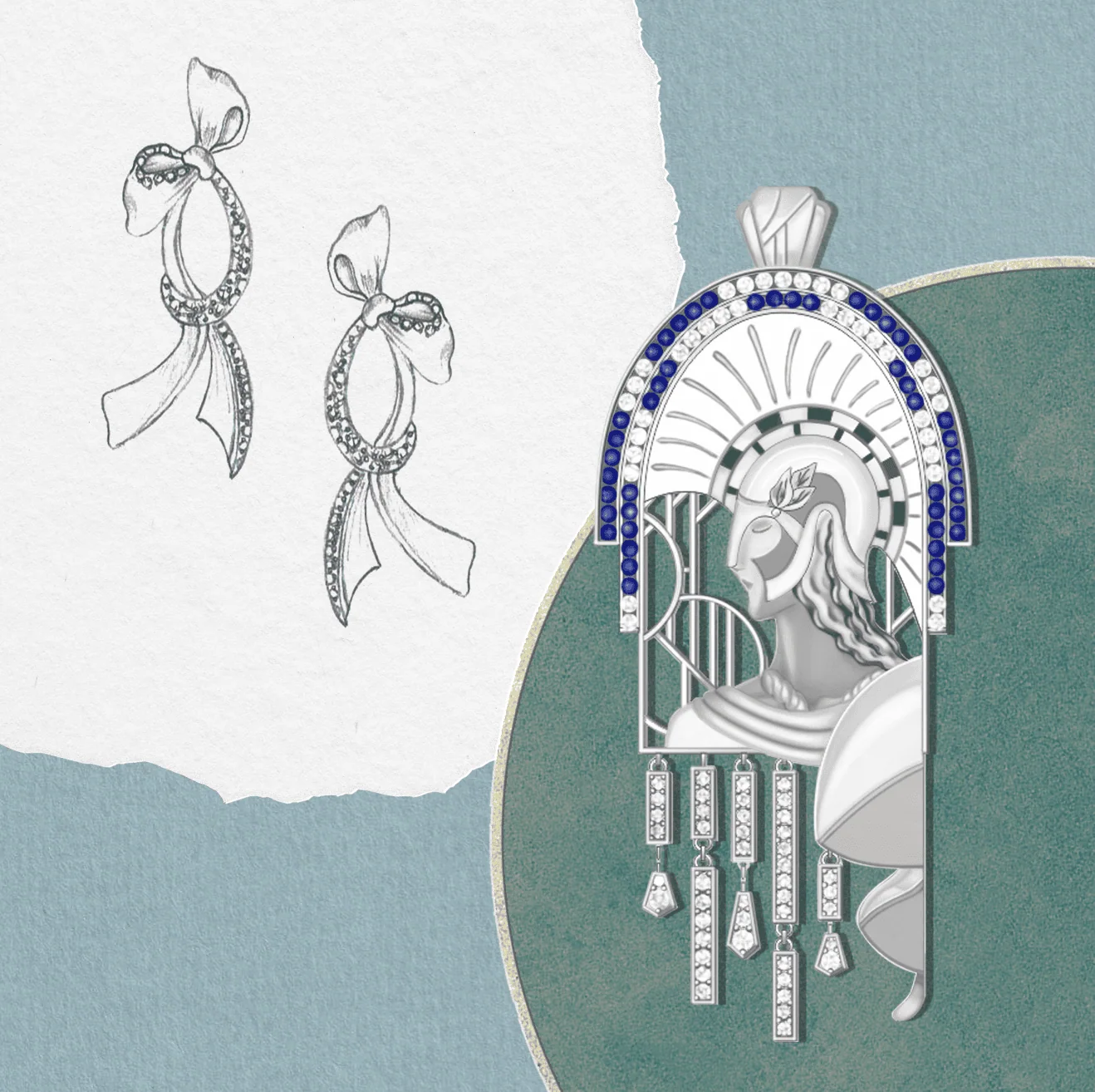 sketches by jewelry maker nina in vancouver
